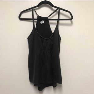 Against Nudity black satin top